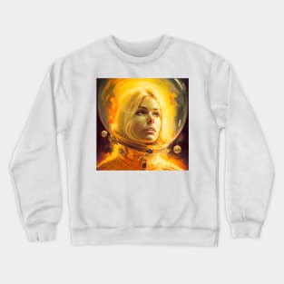 We Are Floating In Space - 24 - Sci-Fi Inspired Retro Artwork Crewneck Sweatshirt